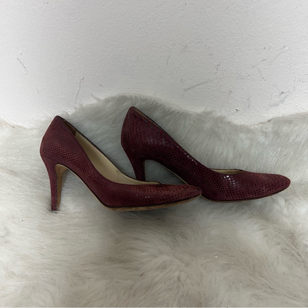 Jimmy Choo Gilbert Suede Pointed Round Toe Heels - Picture 3 of 7